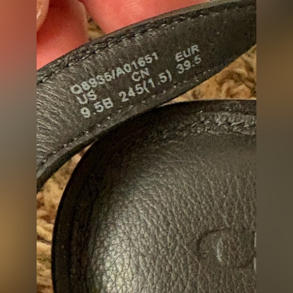 NWT Coach Meg Ankle strap Sandals Calf /land snake  Black/BLK-Wht  Size 9.5M - Picture 9 of 11